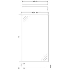 Nuie Wetroom Shower Screen & Chrome Support Bar 1100mm - WRSC11 -Household Goods Shop nuie wetroom shower screen chrome support bar 1100mm wrsc11 p37195 301171 image