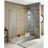 Nuie Wetroom Shower Screen & Chrome Support Bar 700x1850x8mm - WRSC070