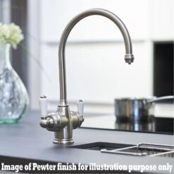 Perrin & Rowe Aquitaine Single Lever Pewter Kitchen Sink Mixer Tap 4741PF -Household Goods Shop perrin rowe aquitaine single lever pewter kitchen sink mixer tap 4741pf p8688 188520 image