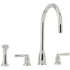 Perrin & Rowe Callisto C Spout Nickel Kitchen Sink Tap & Spray - 4891NI