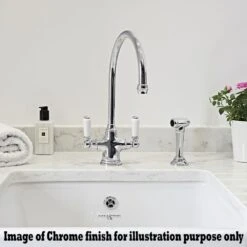 Perrin & Rowe Etruscan Dual Lever Chrome Kitchen Sink Mixer Tap - 4320CP 9 Perrin & Rowe Etruscan Dual Lever Chrome Kitchen Sink Mixer Tap - 4320CP -Household Goods Shop perrin rowe etruscan dual lever chrome kitchen sink mixer tap 4320cp p5189 188706 image