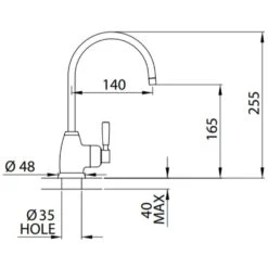 Perrin & Rowe Mimas Pewter Boiling Hot Water Kitchen Sink Tap & Tank 1347PF -Household Goods Shop perrin rowe mimas pewter boiling hot water kitchen sink tap tank 1347pf p39120 192176 image