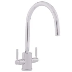 Perrin & Rowe Orbiq C Spout Pewter Kitchen Sink Mixer Tap 4212PF