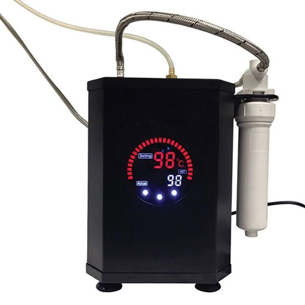 Perrin & Rowe Parthian Mini Nickel Boiling Hot Kettle Tap & Tank 1307NI 2 Perrin & Rowe Parthian Mini Nickel Boiling Hot Kettle Tap & Tank 1307NI - Image 2