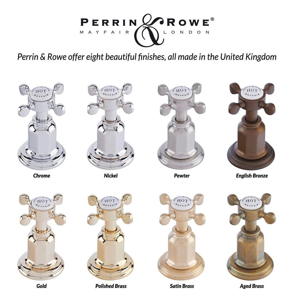 Perrin & Rowe Provence Cross Handle Gold Kitchen Sink Bridge Tap & Rinse 4755IG 3 Perrin & Rowe Provence Cross Handle Gold Kitchen Sink Bridge Tap & Rinse 4755IG - Image 3