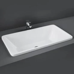 RAK Chameleon 560x325 Alpine White Inset Counter Wash Basin - CHAMBAS