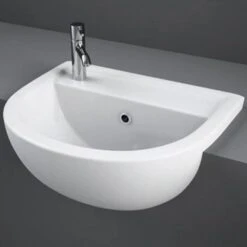 RAK Compact 400x325 1th Alpine White Cloakroom Basin - COMSLWB1LH