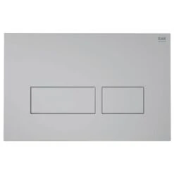 RAK Ecofix Matt Chrome Rectangular Flush Plates - FSRAKPPL008