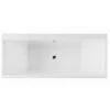 RAK Evolution Alpine White Double Ended Rectangular Bath 1750x750mm - NEVOBATH