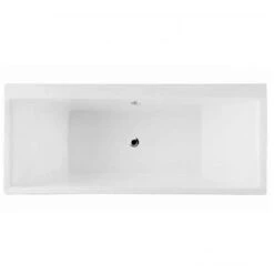 RAK Evolution Alpine White Double Ended Rectangular Bath 1750x750mm - NEVOBATH
