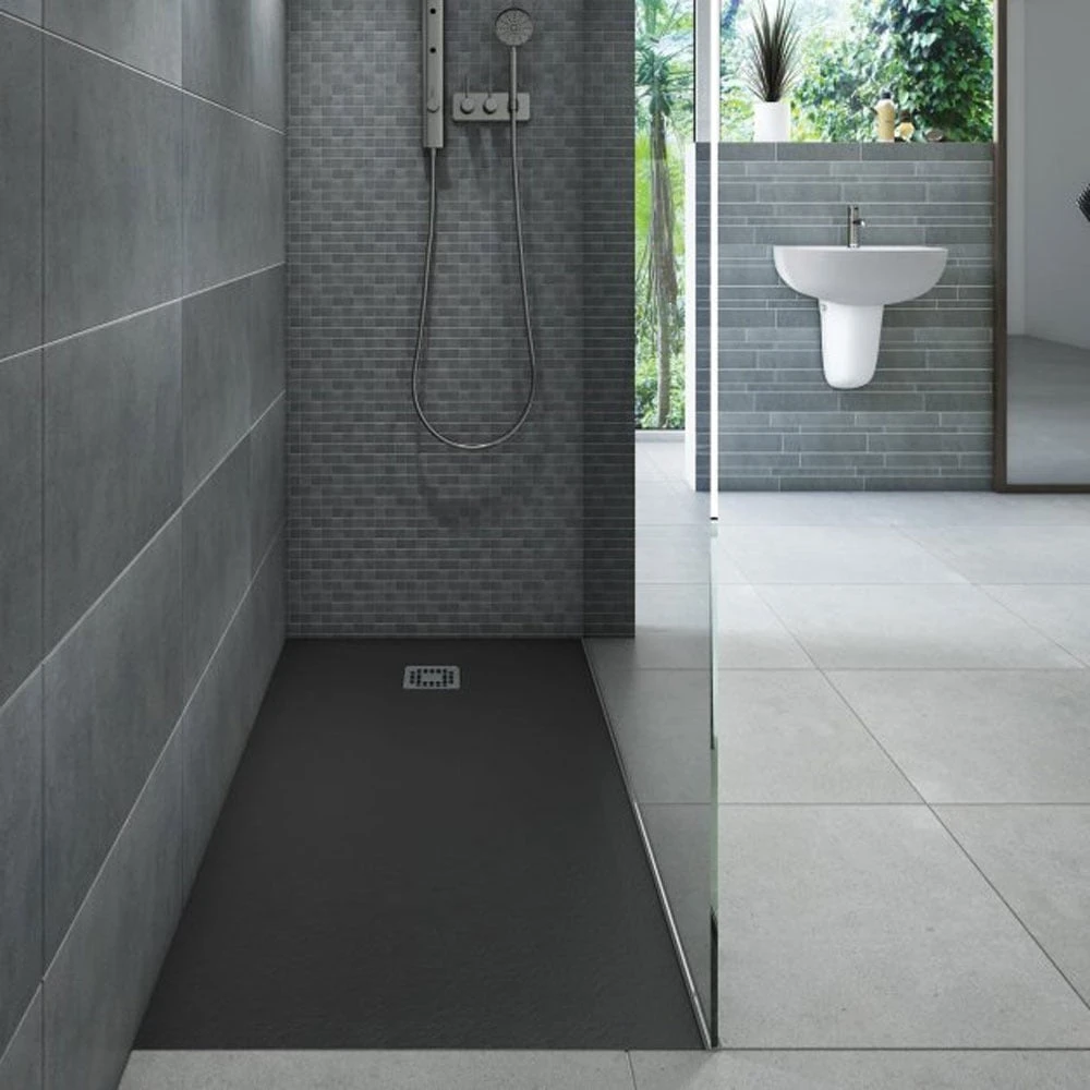 RAK Feeling Solid Black Rectangular Shower Tray 1200mmx900mm - RFST090120S504 2 RAK Feeling Solid Black Rectangular Shower Tray 1200mmx900mm - RFST090120S504 - Image 2