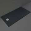 RAK Feeling Solid Black Rectangular Shower Tray 1600mmx800mm - RFST080160S504