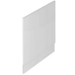 RAK High Gloss White Shower Bath End Panel 800x585mm - MNHTEP800