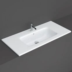 RAK Joy Alpine 1010x465 1th Drop-in Wash Basin - JOYDI10101WH