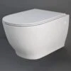 RAK Moon Alpine White Wall Hung Toilet Pan & Soft Close Seat - HARWHPAN/SC