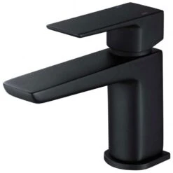 RAK Moon Black Single Lever Mini Mono Basin Mixer Tap & Waste - RAKMOO3002B