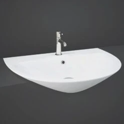 RAK Morning 550x420 1th White Semi Recessed Basin - MORSR5501AWHA