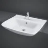 RAK Origin 520x430 1th White Semi-Recessed Wash Basin - ORI62SRBAS1