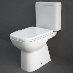 RAK Origin White Full Access Close Coupled Toilet Pan,Cistern & Deluxe Seat