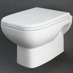 RAK Origin White Wall Hung Toilet Pan & Soft Close PP Seat - ORIWHPAN/SC