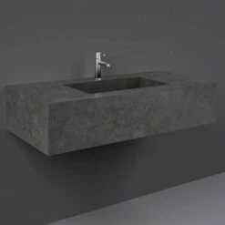 RAK Precious 1030x470 1th Behind Grey Wall Hung Wash Basin - PRECT10347104A
