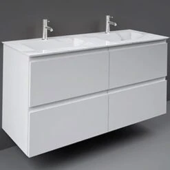 RAK Precious 1230x470 2th Carrara Drop-In Wash Basin - PREOC12347100A
