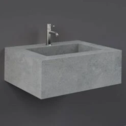RAK Precious 630x470 1th Surface Cool Grey Wall Hung Wash Basin - PRECT06347103A