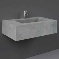 RAK Precious Surface Cool Grey 1 Tap Hole Wall Hung Wash Basin - PRECT08347103A