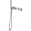 RAK Prima Tech Chrome Thermostatic 2 Outlet Concealed Shower Valve & Shower Kit