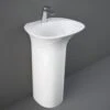 RAK Sensation 550x460 1th Alpine White Full Pedestal Basin - SENFS5501AWHA