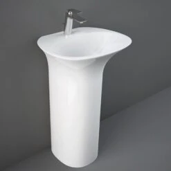 RAK Sensation 550x460 1th Alpine White Full Pedestal Basin - SENFS5501AWHA