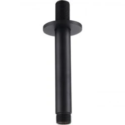 RAK Showering Black Ceiling Mounted Round Shower Arm 250mm - RAKSHW0004B