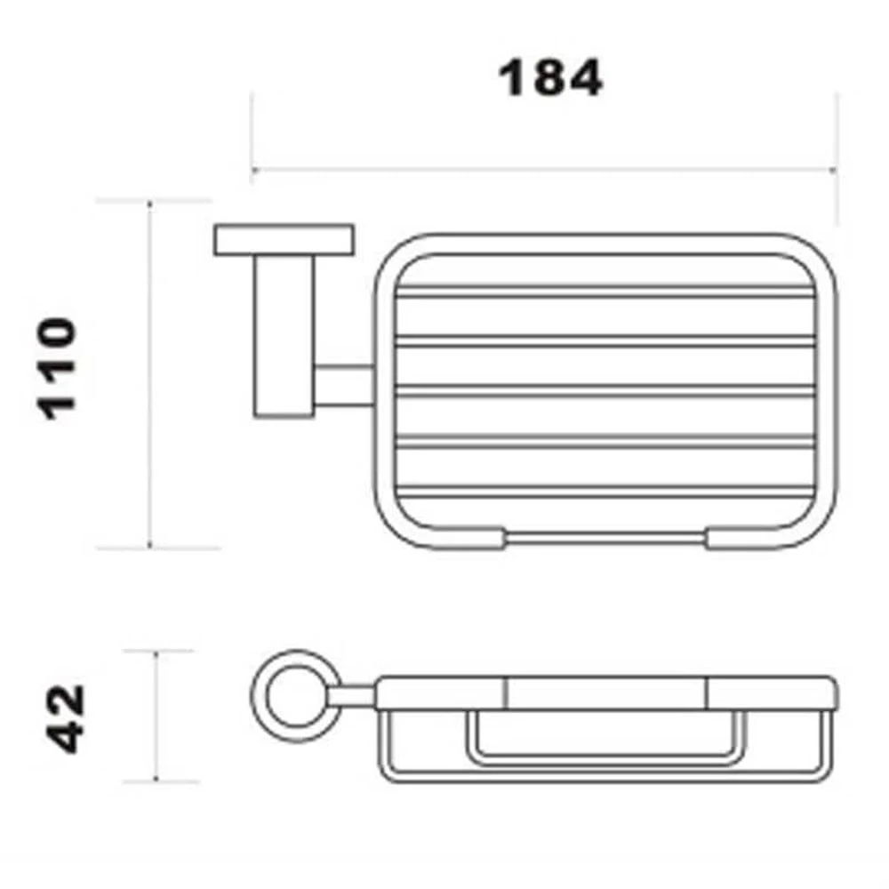 RAK Sphere Chrome Soap Basket - RAKSPH9906 2 RAK Sphere Chrome Soap Basket - RAKSPH9906 - Image 2