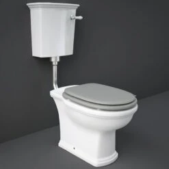 RAK Washington White Low Level Toilet Pan, Cistern & Seat - WASPAKLL503