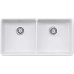 Rangemaster Farmhouse 2.0 Bowl Ceramic White Kitchen Sink & Waste