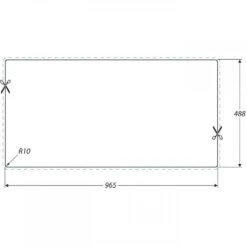 Rangemaster Houston 1.5 Bowl Brushed Stainless Steel Kitchen Sink & Waste -Household Goods Shop rangemaster houston 1 5 bowl brushed stainless steel kitchen sink waste p26491 179002 image