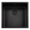 Reginox New York 40x40 1.0 Bowl Jet Black Kitchen Sink & Waste