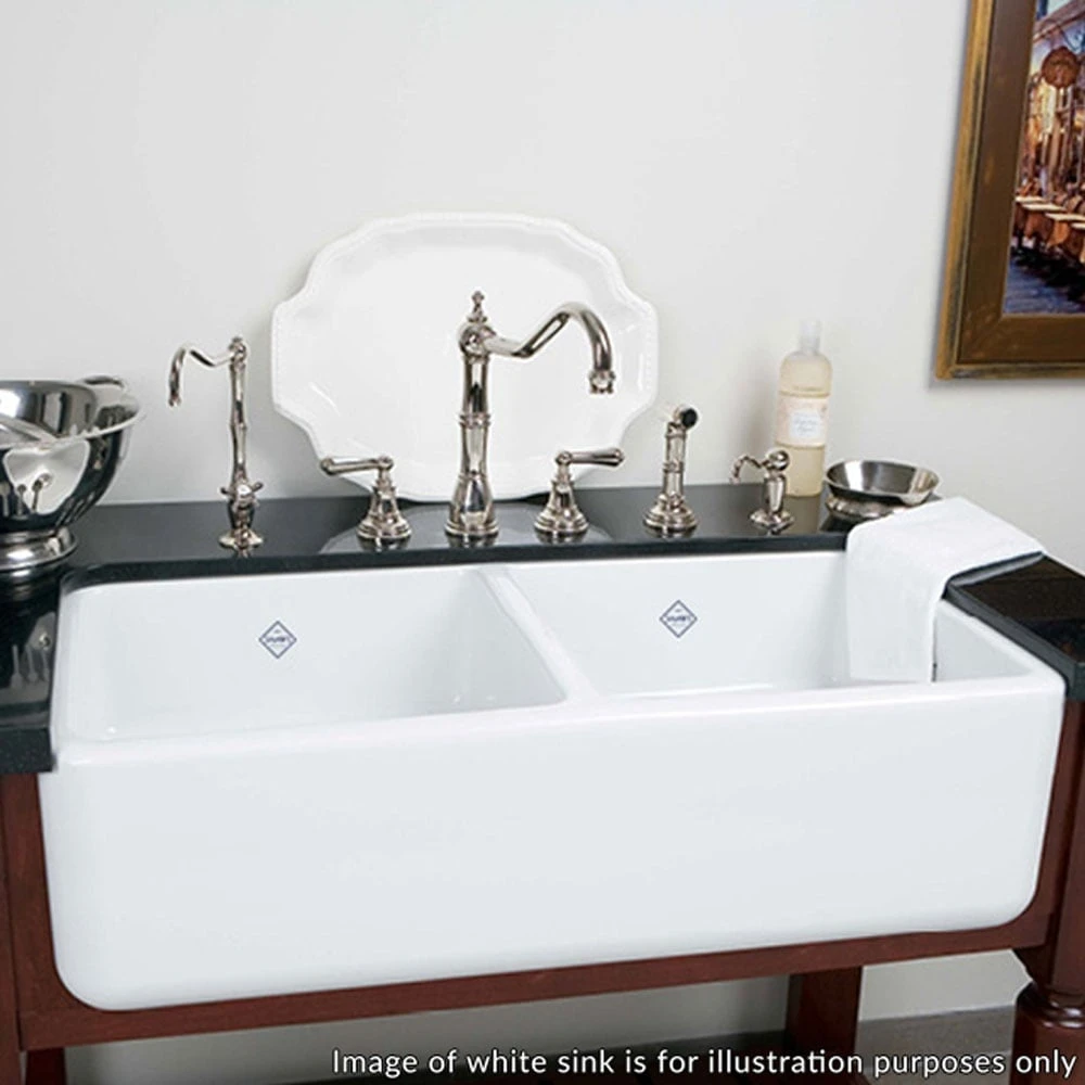 Shaws Classic Double 800 2.0 Bowl Biscuit Ceramic Belfast Kitchen Sink CLASSDOU800BI 3 Shaws Classic Double 800 2.0 Bowl Biscuit Ceramic Belfast Kitchen Sink CLASSDOU800BI - Image 3