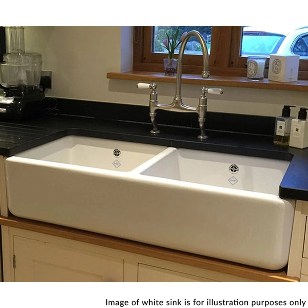 Shaws Classic Double 800 2.0 Bowl Biscuit Ceramic Belfast Kitchen Sink CLASSDOU800BI 4 Shaws Classic Double 800 2.0 Bowl Biscuit Ceramic Belfast Kitchen Sink CLASSDOU800BI - Image 4