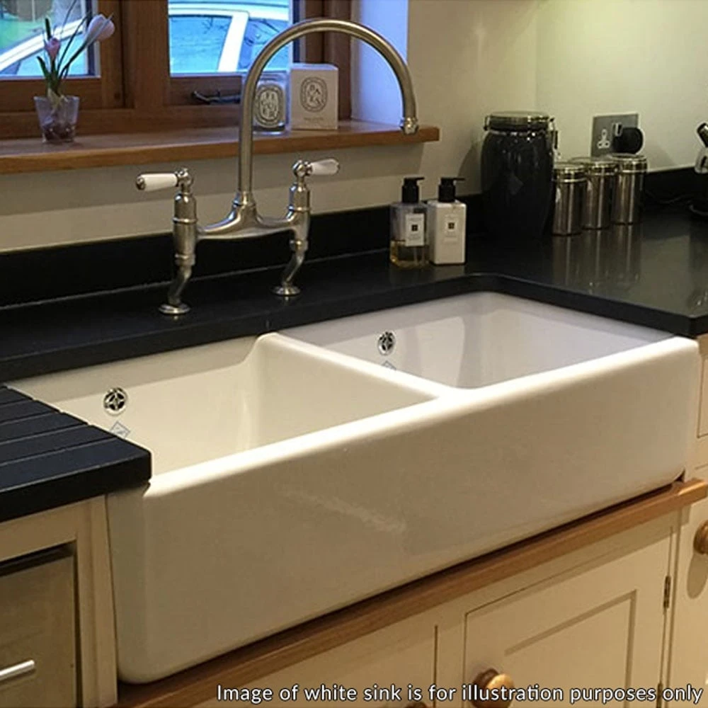 Shaws Classic Double 800 2.0 Bowl Biscuit Ceramic Belfast Kitchen Sink CLASSDOU800BI 5 Shaws Classic Double 800 2.0 Bowl Biscuit Ceramic Belfast Kitchen Sink CLASSDOU800BI - Image 5