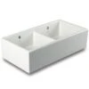 Shaws Classic Shaker Double 800 2.0 Bowl White Ceramic Belfast Kitchen Sink SHAKERDOU800