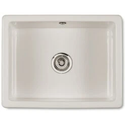 Shaws Classic Single Inset 1.0 Bowl Biscuit Ceramic Kitchen Sink CLASSIN595BI