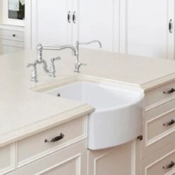 Shaws Waterside 1.0 Bowl White Ceramic Belfast Kitchen Sink WATERSIDE-WH -Household Goods Shop shaws waterside 1 0 bowl white ceramic belfast kitchen sink waterside wh p3643 177712 image