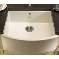 Shaws Waterside 1.0 Bowl White Ceramic Belfast Kitchen Sink WATERSIDE-WH -Household Goods Shop shaws waterside 1 0 bowl white ceramic belfast kitchen sink waterside wh p3643 177714 image