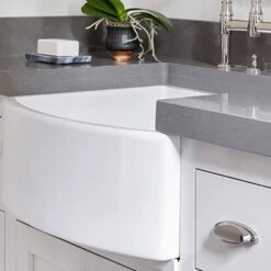 Shaws Waterside 1.0 Bowl White Ceramic Belfast Kitchen Sink WATERSIDE-WH -Household Goods Shop shaws waterside 1 0 bowl white ceramic belfast kitchen sink waterside wh p3643 177715 image