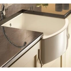Shaws Waterside 1.0 Bowl White Ceramic Belfast Kitchen Sink WATERSIDE-WH -Household Goods Shop shaws waterside 1 0 bowl white ceramic belfast kitchen sink waterside wh p3643 177716 image