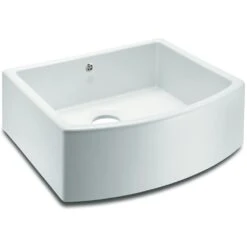Shaws Waterside 1.0 Bowl White Ceramic Belfast Kitchen Sink WATERSIDE-WH