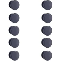 Tap Factory Vibrance Round Knob Handles - 10 Pack Of Indigo