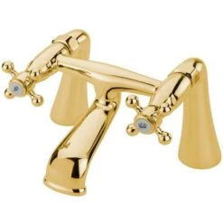 Tre Mercati Victoria Antique Gold Pillar Bath Filler TMVICT-23