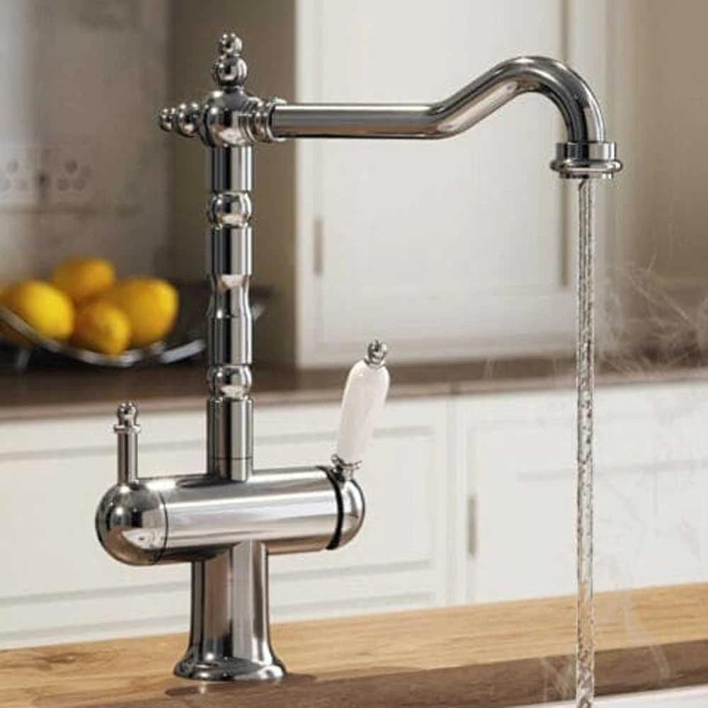 Vibrance Twin Lever Chrome Wisteria 4 In 1 Instant Hot Water Kitchen Tap 1 Vibrance Twin Lever Chrome Wisteria 4 In 1 Instant Hot Water Kitchen Tap